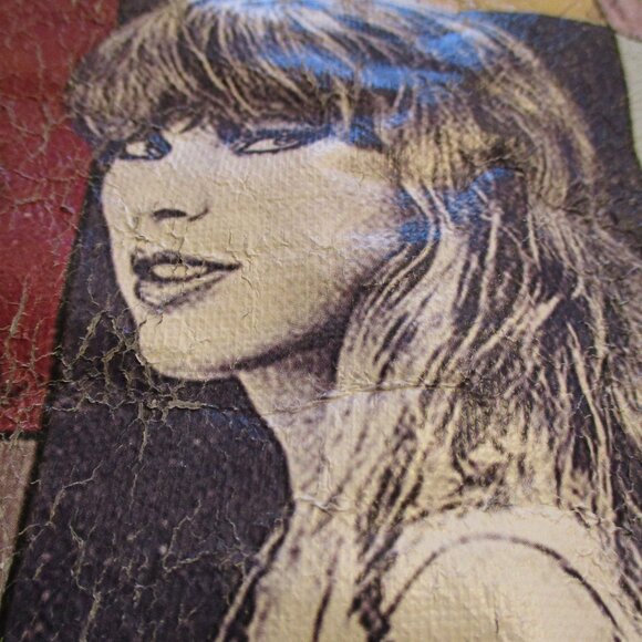 Taylor Swift Era Tour Woman Medium Gray Black Blue  Long Sleeve Sweatshirt - Picture 7 of 13